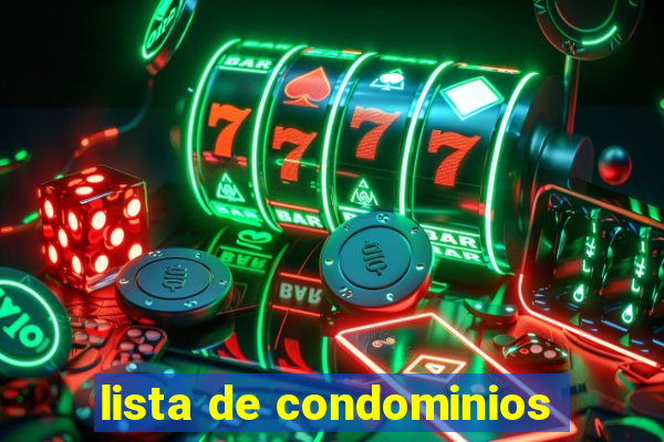 lista de condominios